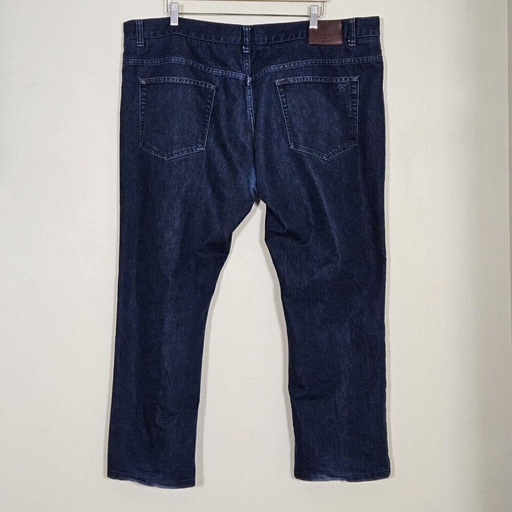 Canali Jeans Men 46x34/28 Indigo Straight Leg Italy Cotton Preppy Designer Boho - Picture 2 of 16